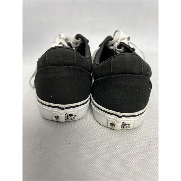 Vans Old Skool Canvas Black White Classic Women’s Casual Lifestyle Shoes Size 8 - Picture 6 of 9